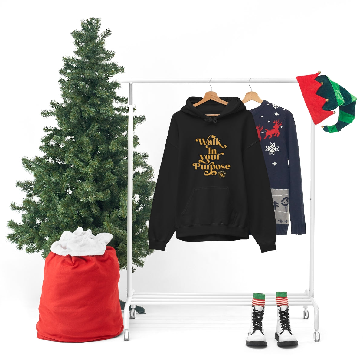 Walk In Your Purpose Unisex Heavy Blend™ Hooded Sweatshirt
