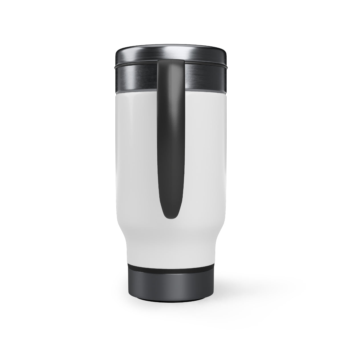 'God Did' Gold Text Stainless Steel Travel Mug with Handle, 14oz