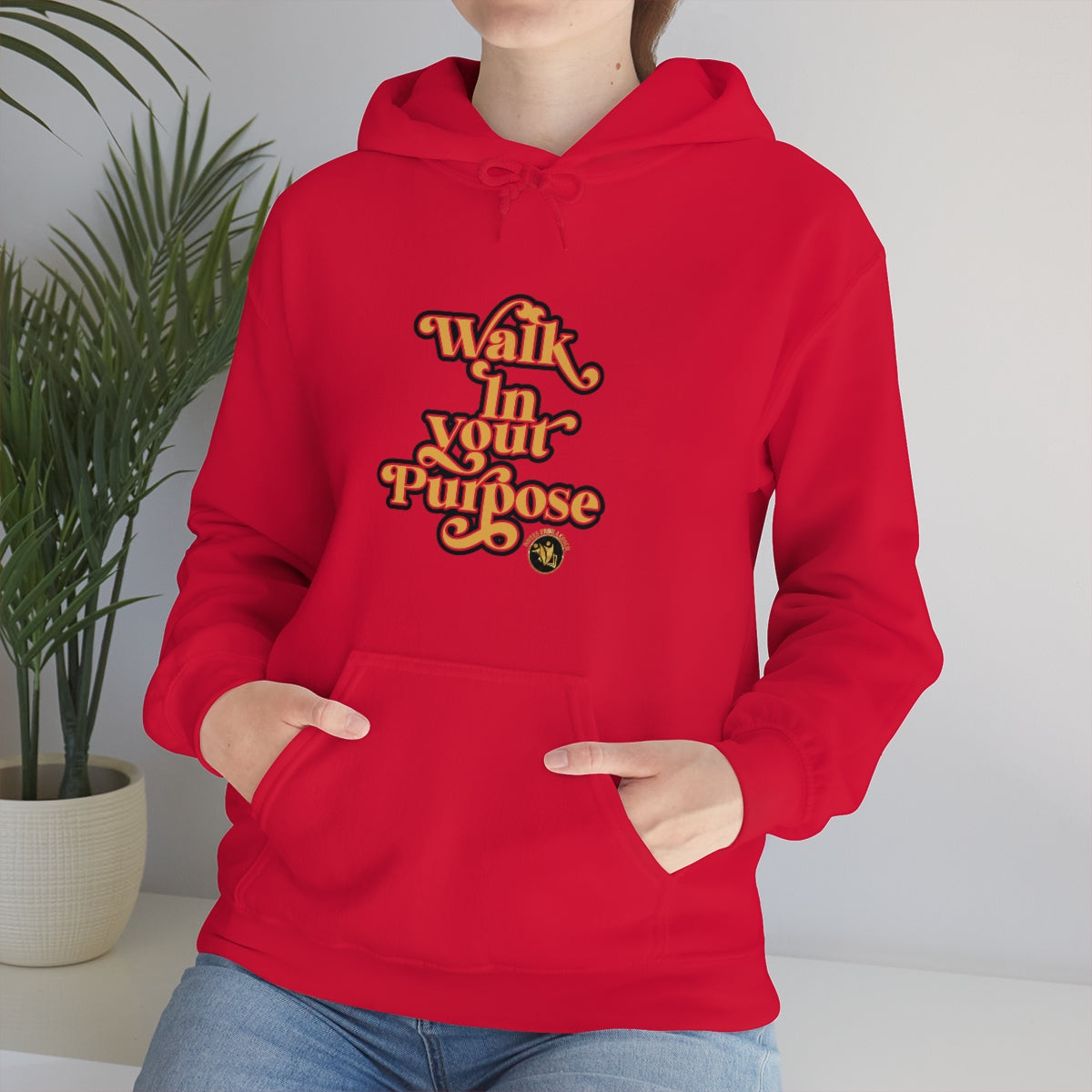 Walk In Your Purpose Unisex Heavy Blend™ Hooded Sweatshirt