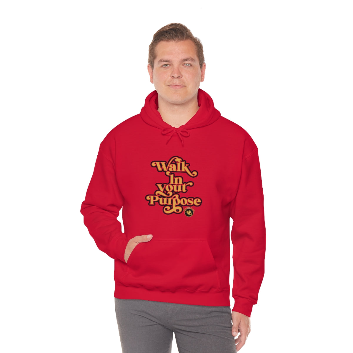 Walk In Your Purpose Unisex Heavy Blend™ Hooded Sweatshirt