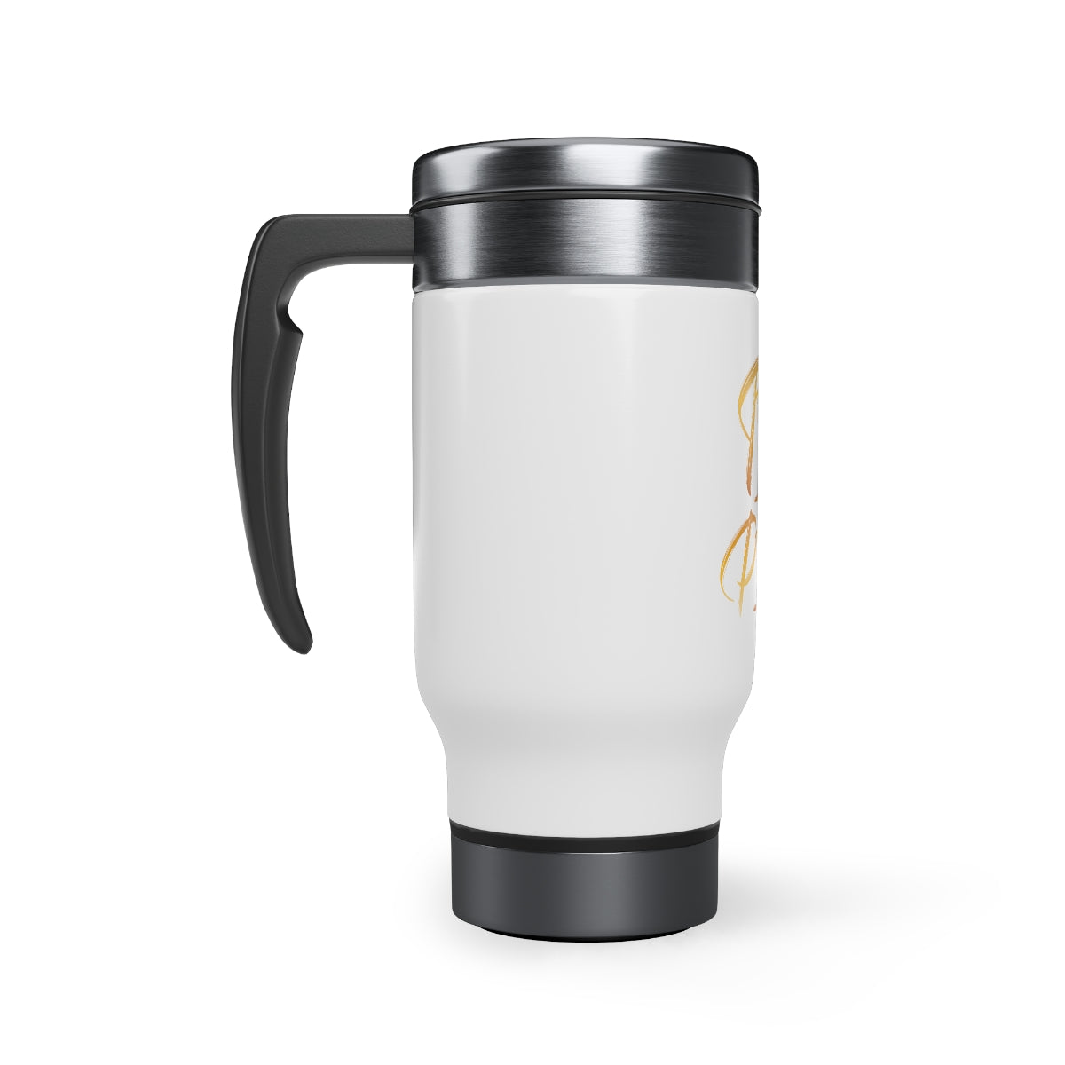 'Trust the Process' Stainless Steel Travel Mug with Handle, 14oz
