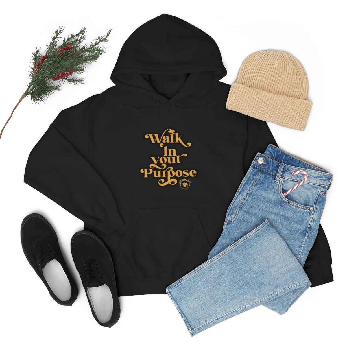 Walk In Your Purpose Unisex Heavy Blend™ Hooded Sweatshirt