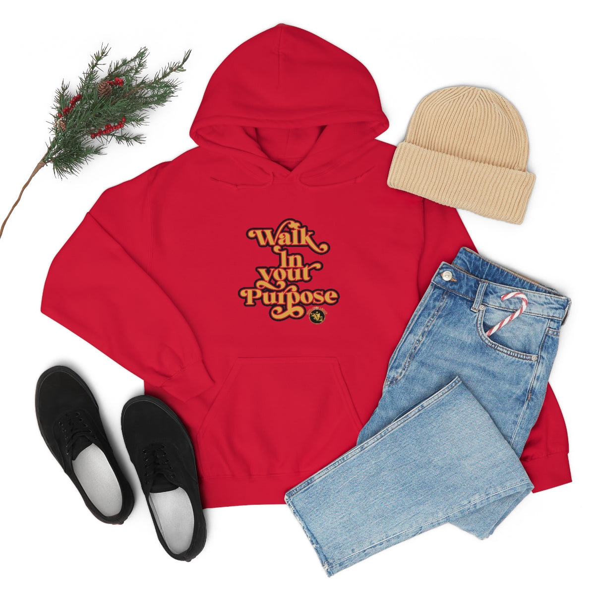 Walk In Your Purpose Unisex Heavy Blend™ Hooded Sweatshirt