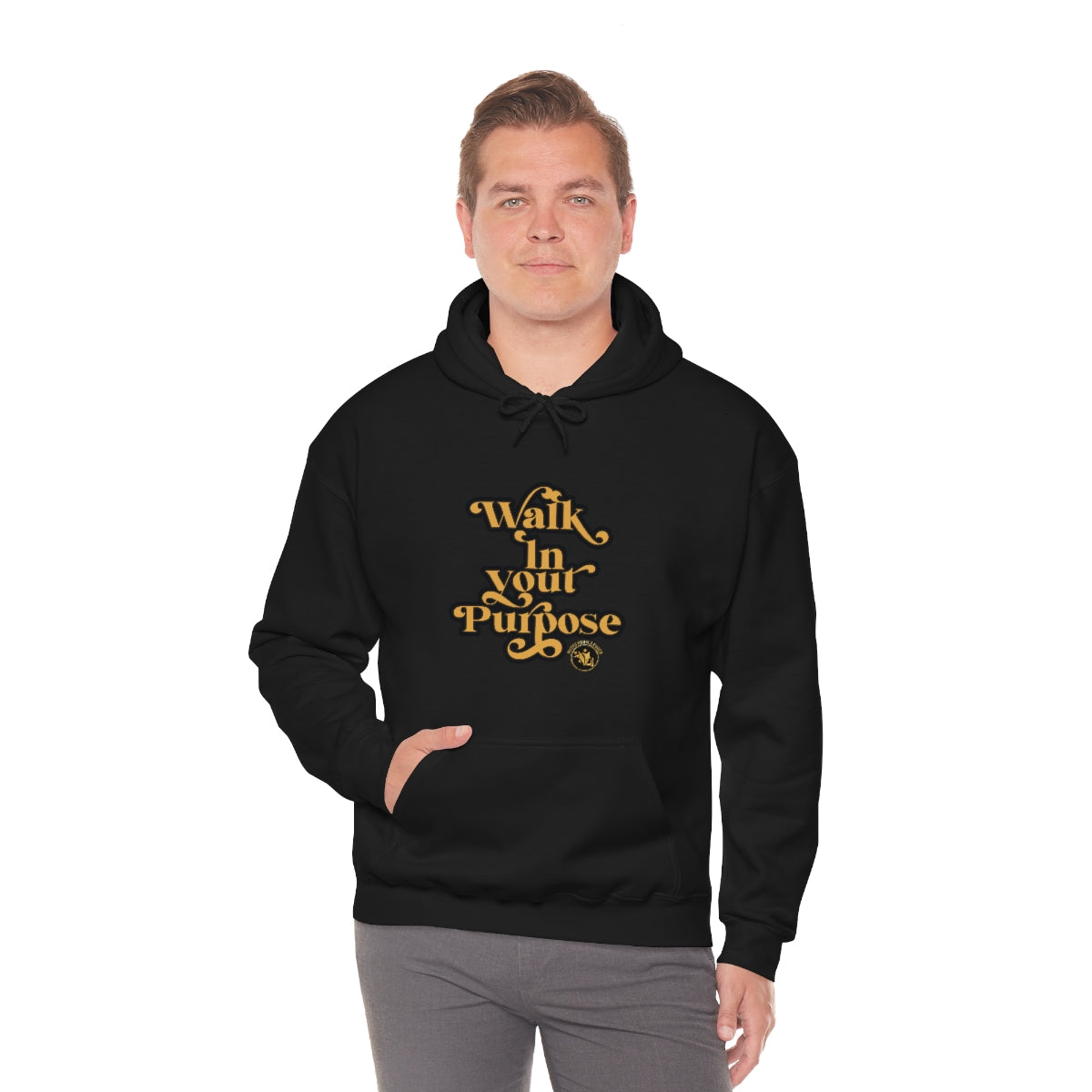 Walk In Your Purpose Unisex Heavy Blend™ Hooded Sweatshirt